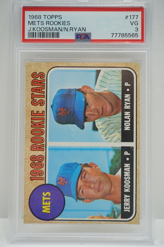 1968 Topps Nolan Ryan PSA 3