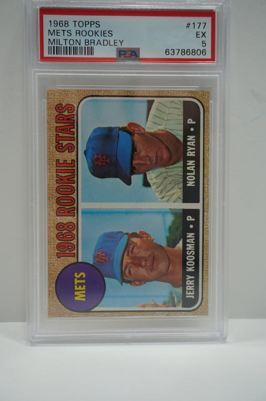 1968 Topps Nolan Ryan Milton Bradley PSA 5