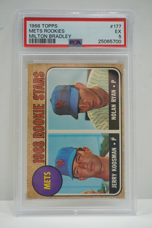 1968 Topps Met Rookies Milton Bradley PSA 5