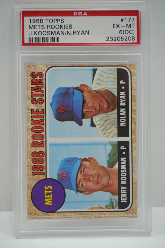1968 Mets Rookies Ryan PSA 6 OC