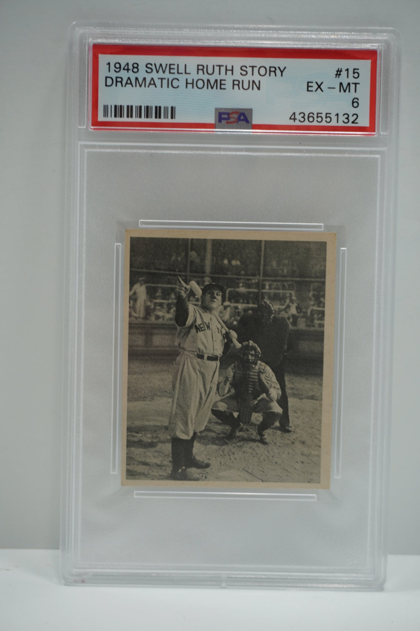1948 SWELL BABE RUTH STORY Dramatic Home Run #15 PSA 6 NEW YORK YANKEES