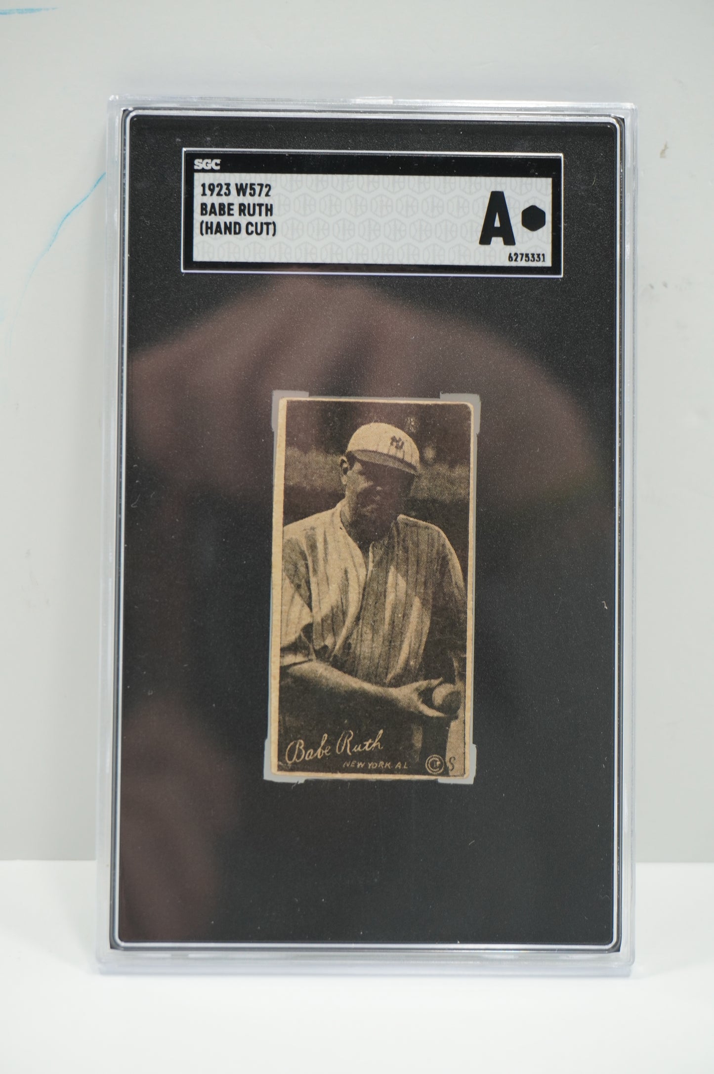 1923 W572 Babe Ruth SGC AUTHENTIC HAND CUT NEW YORK NY YANKEES