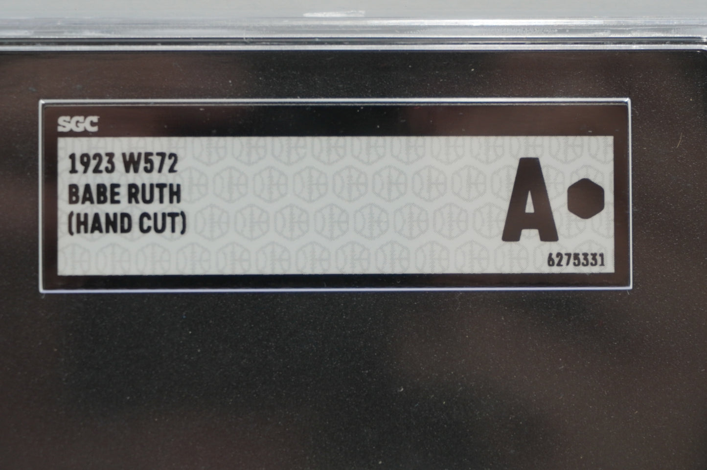 1923 W572 Babe Ruth SGC AUTHENTIC HAND CUT NEW YORK NY YANKEES