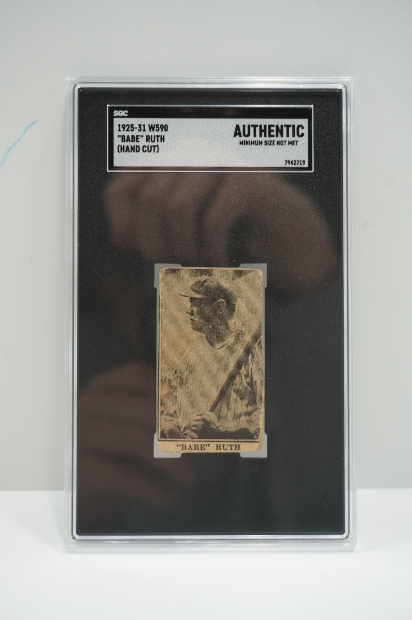1925-31 W590 Babe Ruth HAND CUT SGC AUTHENTIC NEW YORK NY YANKEES