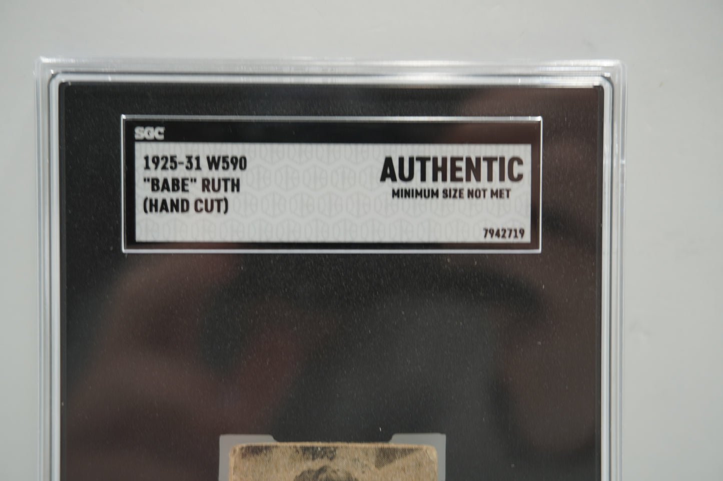 1925-31 W590 Babe Ruth HAND CUT SGC AUTHENTIC NEW YORK NY YANKEES