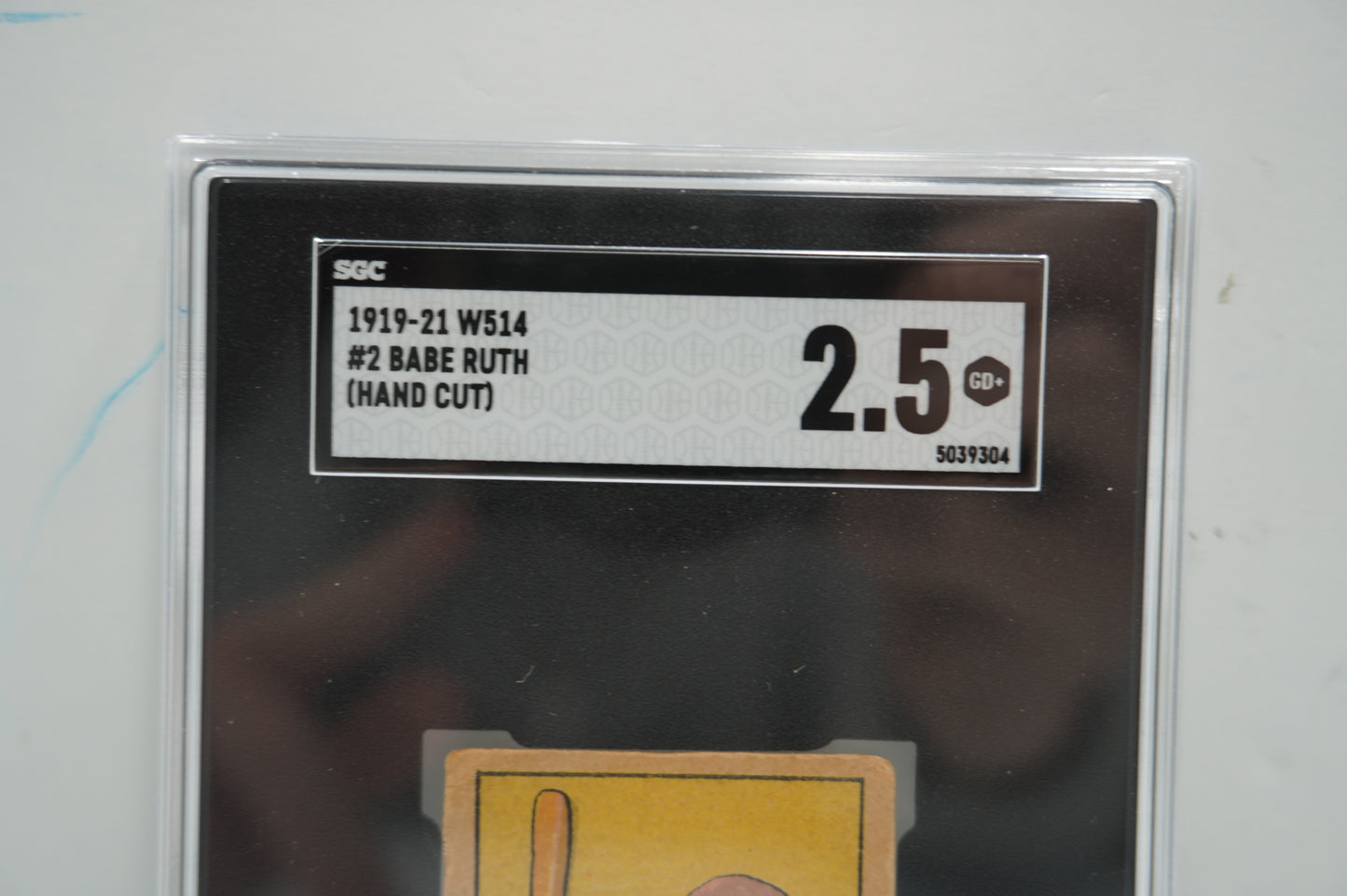 1919-21 W514 Babe Ruth #2 HAND CUT SGC 2.5 NEW YORK NY YANKEES