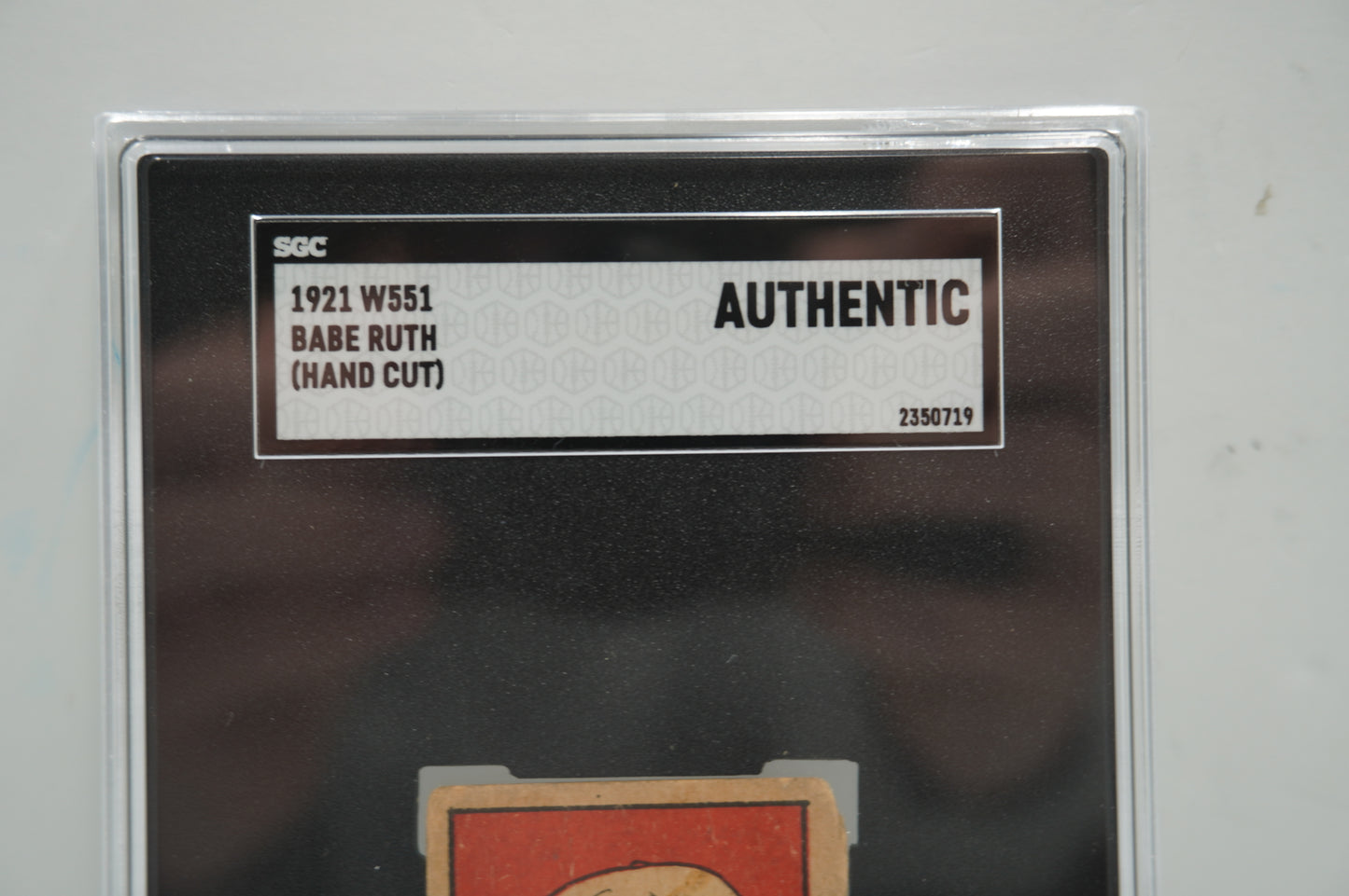 1921 W551 Babe Ruth HAND CUT SGC Authentic NEW YORK NY YANKEES