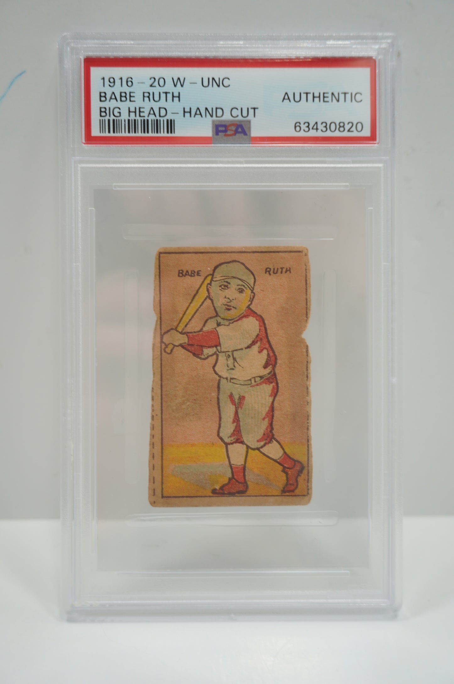 1916 Babe Ruth Big head PSA Authentic