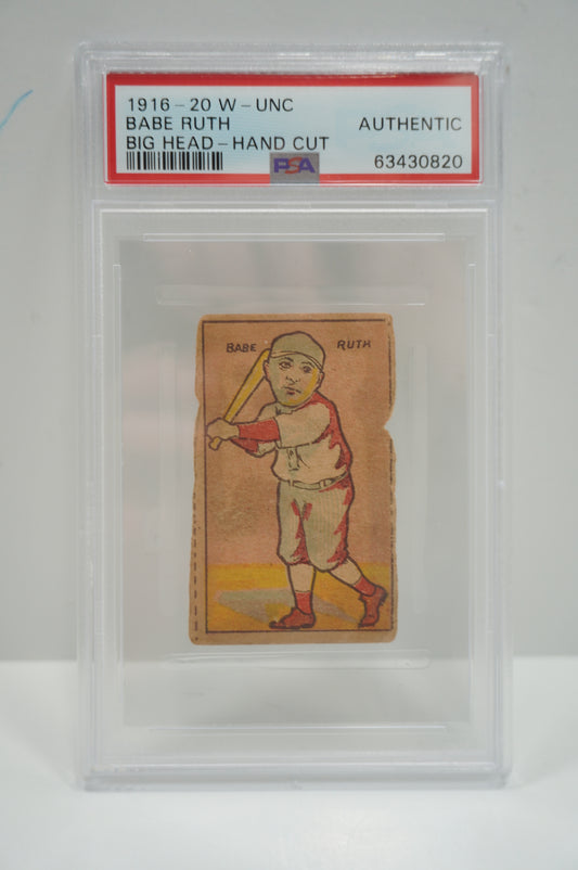 1916 Babe Ruth Big head PSA Authentic