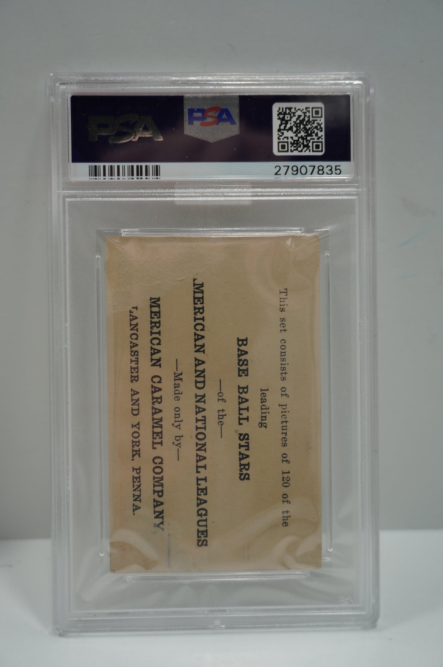 1922 E121 AMERICAN CARAMEL Babe Ruth HOLDING BALL PSA 1 MIKE BAKER GOLD DIAM