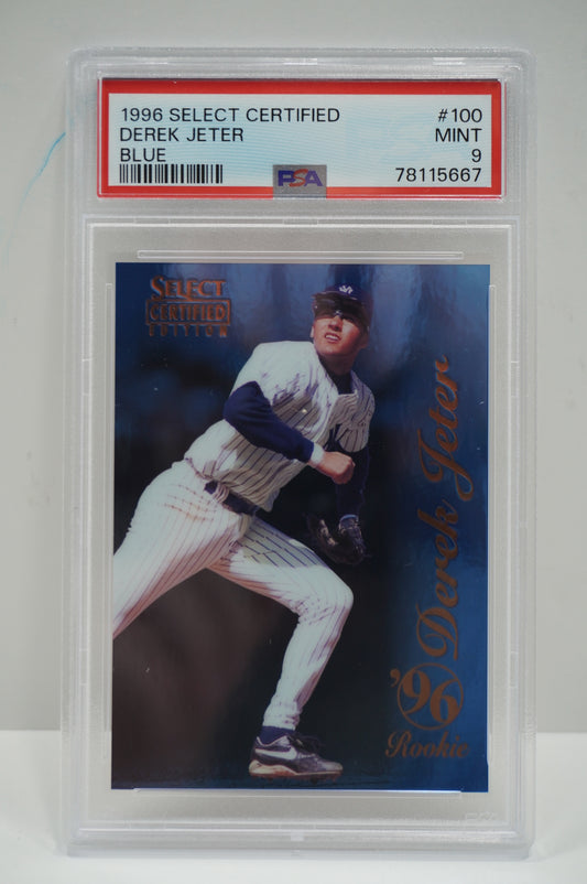 1996 Select Certified Derek Jeter. Blue PSA 9