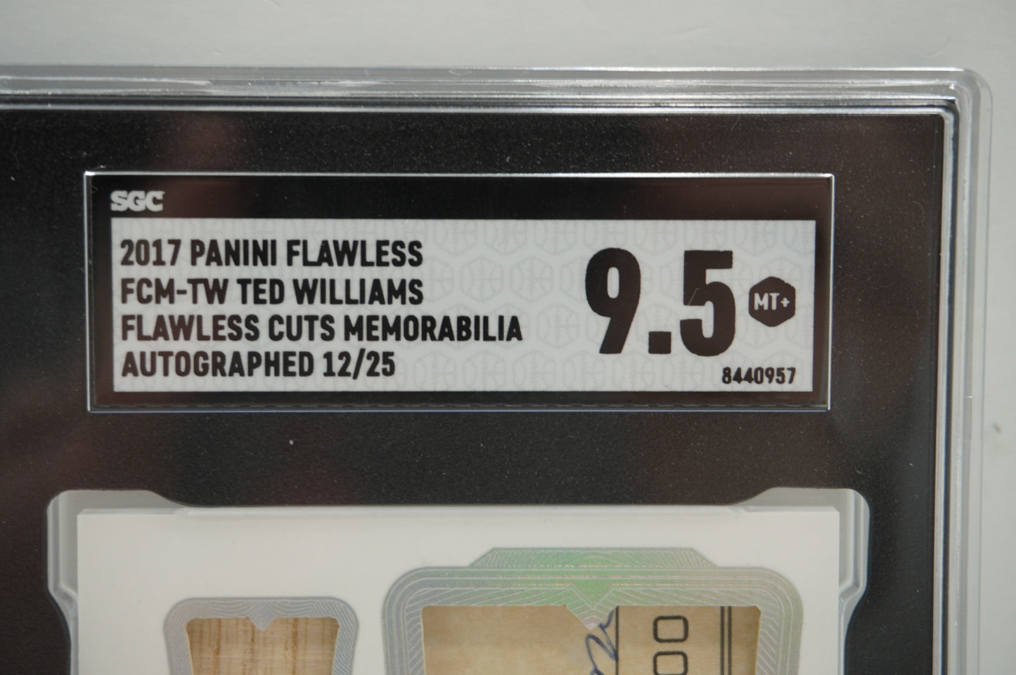 2017 Flawless Ted Williams Cut Auto SGC 9.5