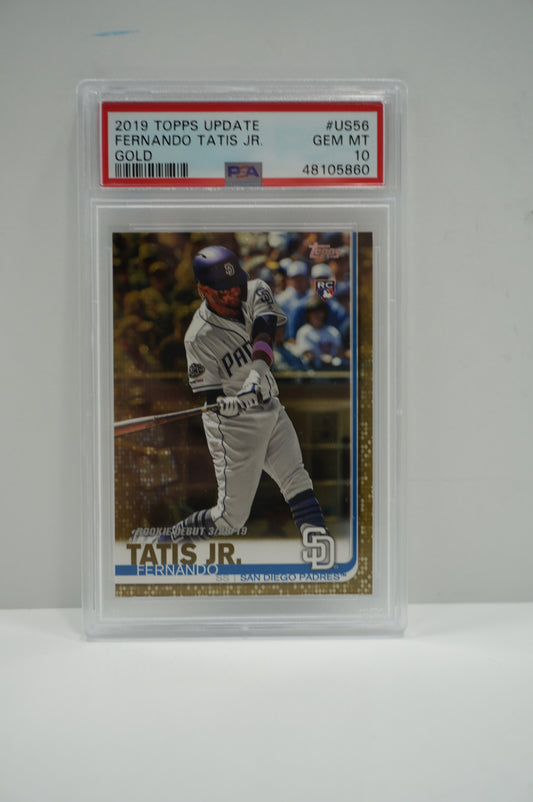 2019 Topps Update Fernando Tatis Gold PSA 10