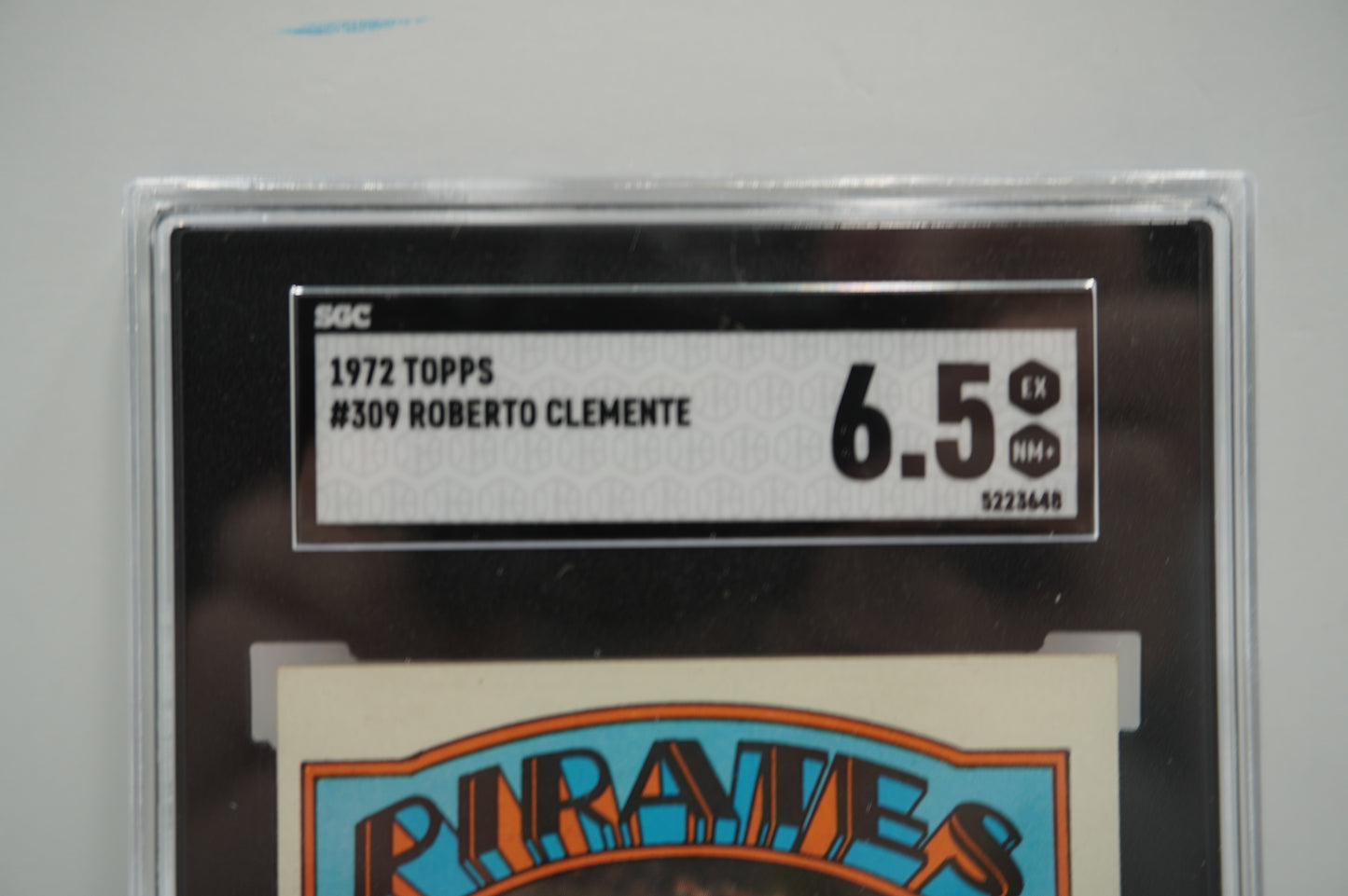 1972 TOPPS Roberto Clemente #309 SGC 6.5 PITTSBURGH PIRATES