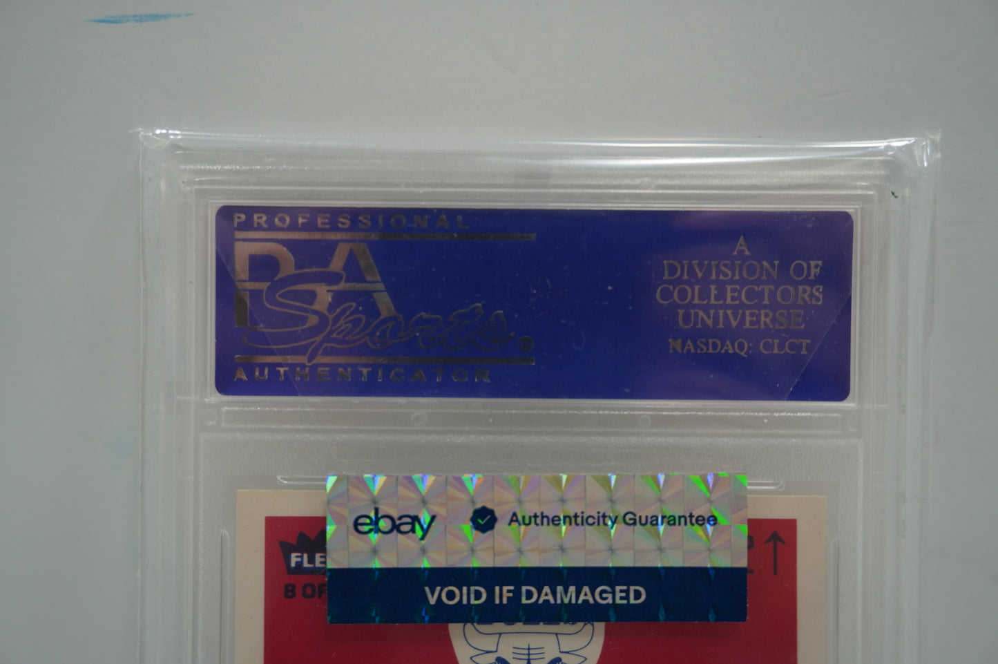 1986 FLEER STICKER Michael Jordan #8 PSA 9 CHICAGO BULLS