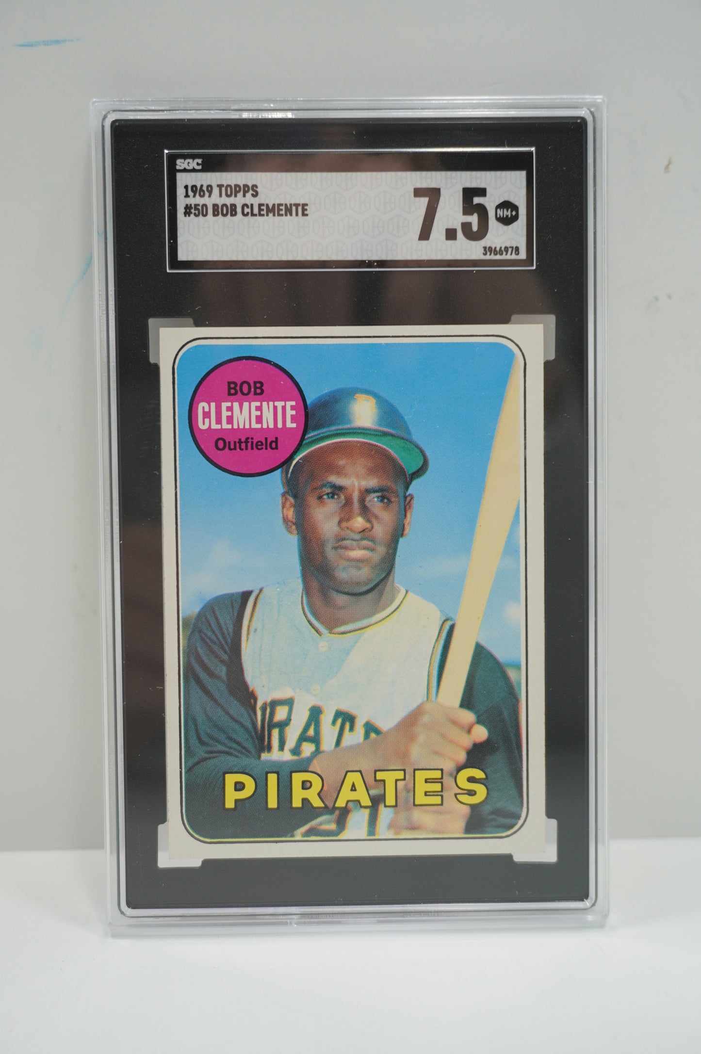 1969 TOPPS Roberto Bob Clemente #50 SGC 7.5 PITTSBURGH PIRATES