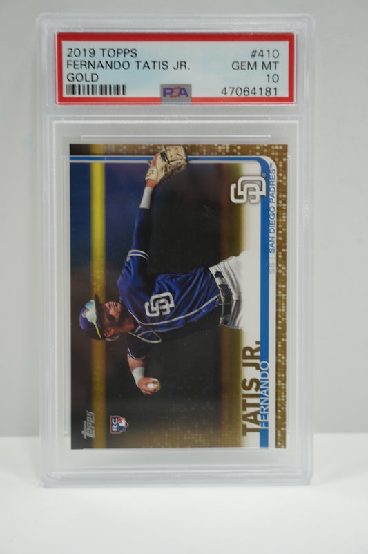 2019 Topps Fernando Tatis Gold PSA 10