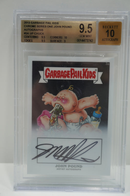 2013 Garbage Pail Kids John Pound Auto BGS 9.5