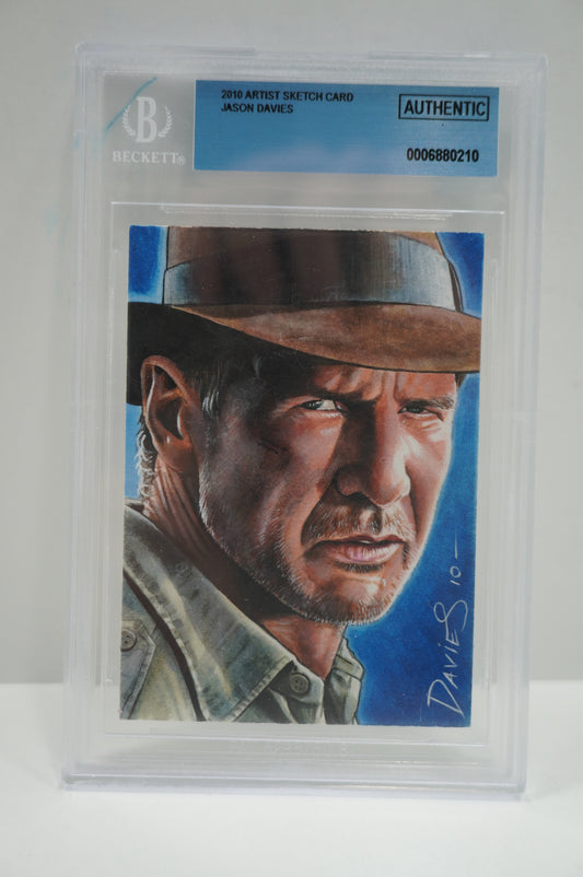 2010 Jason Davies Sketch card BGS Authentic