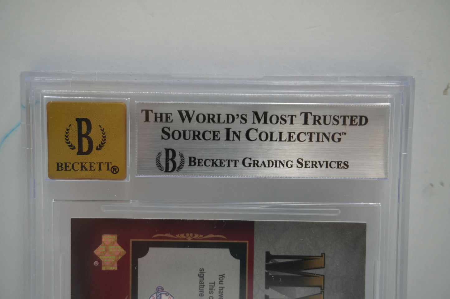 2008 UPPER DECK SWEET SPOT MYSTERY CUTS Jacqueline Kennedy BGS 8.5 AUTO 10 1/1