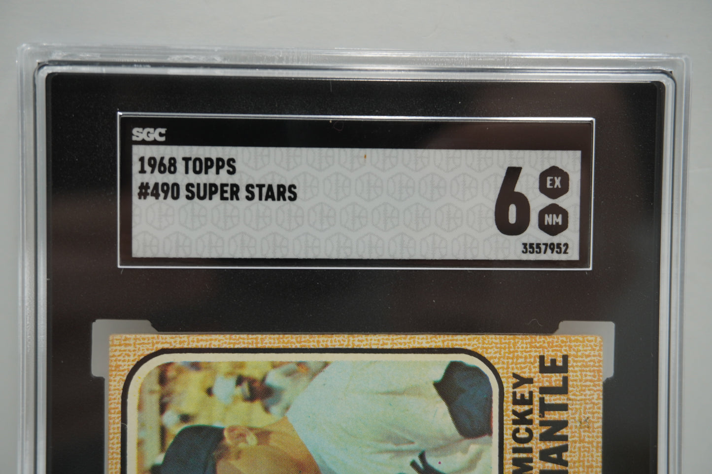 1968 Topps Super Stars #490 KILLEBREW - MAYS - MANTLE SGC 6