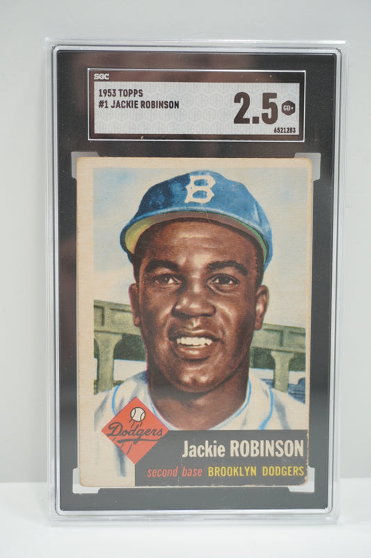 1953 TOPPS Jackie Robinson #1 SGC 2.5 BROOKLYN DODGERS