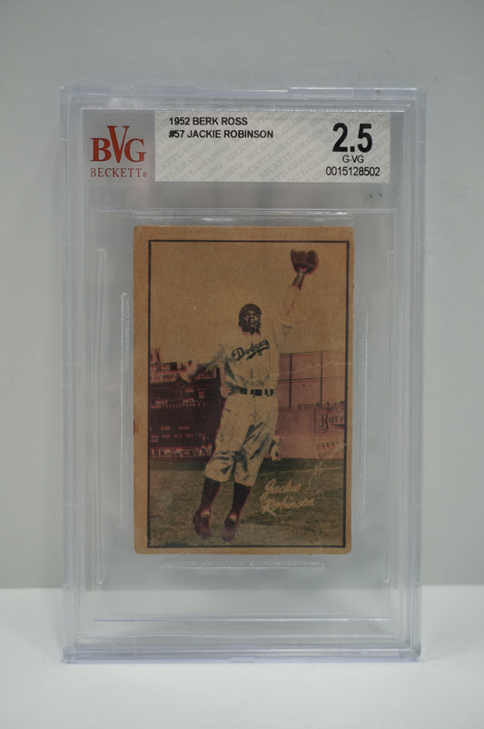 1952 BERK ROSS Jackie Robinson #57 BVG 2.5 BROOKLYN DODGERS