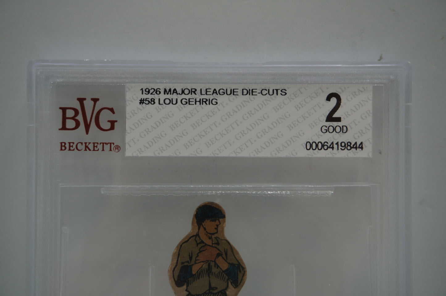 1926 Lou Gehrig Die Cut BVG 2