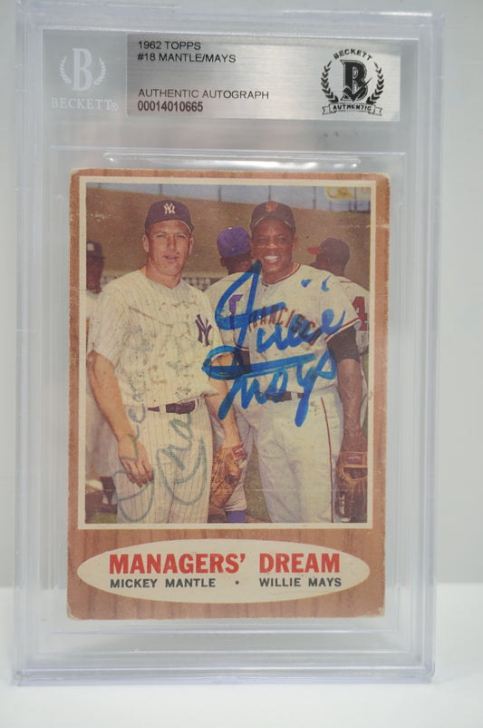 1962 Topps Willie Mays BGS Authentic