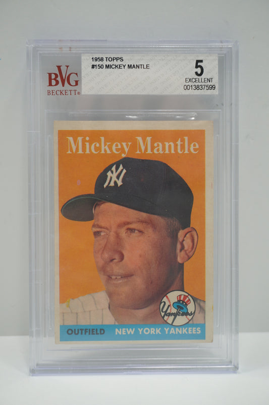1958 Topps Mickey Mantle BVG 5