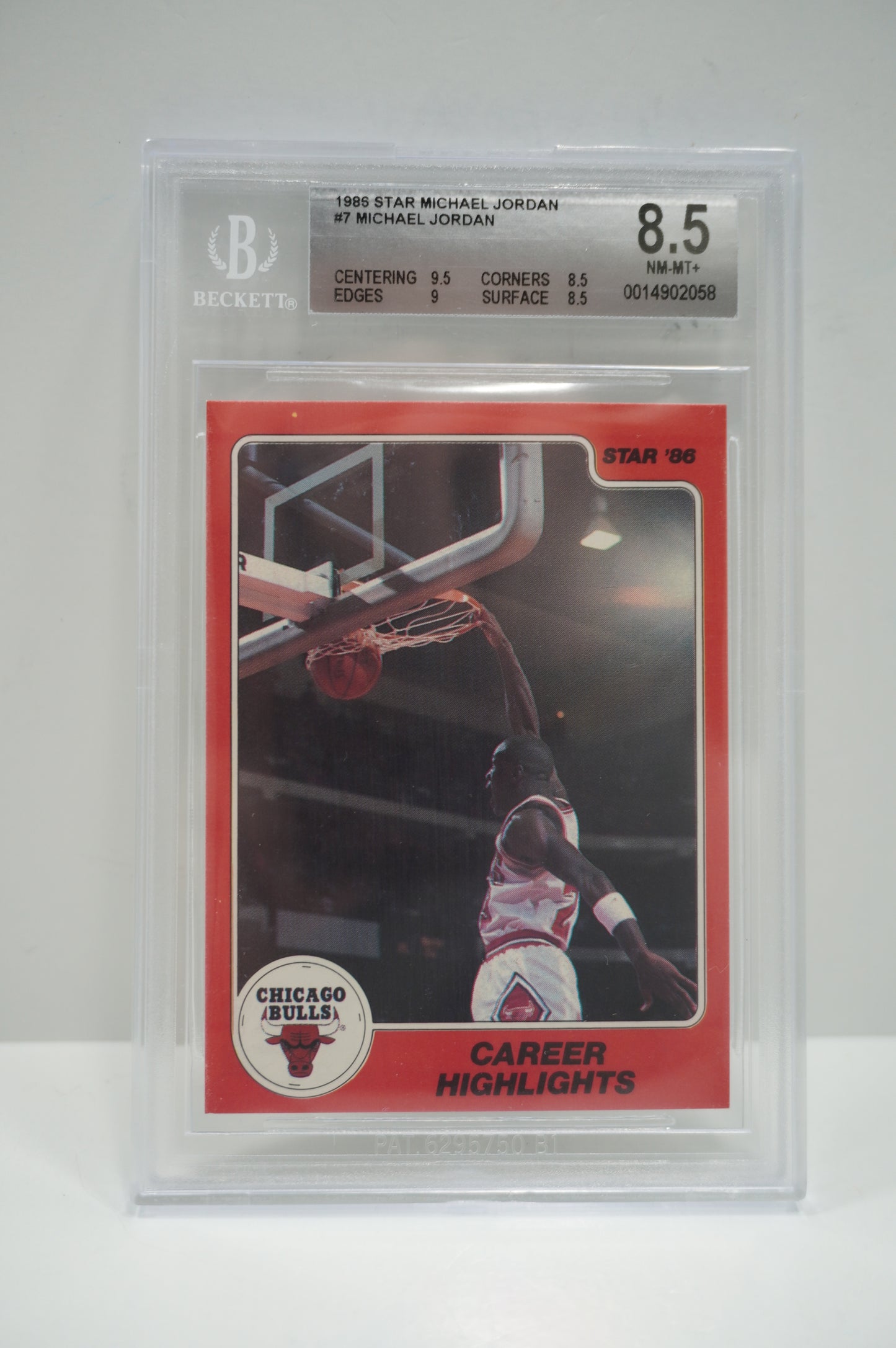 1985 Star Michael Jordan 7 BGS 8.5