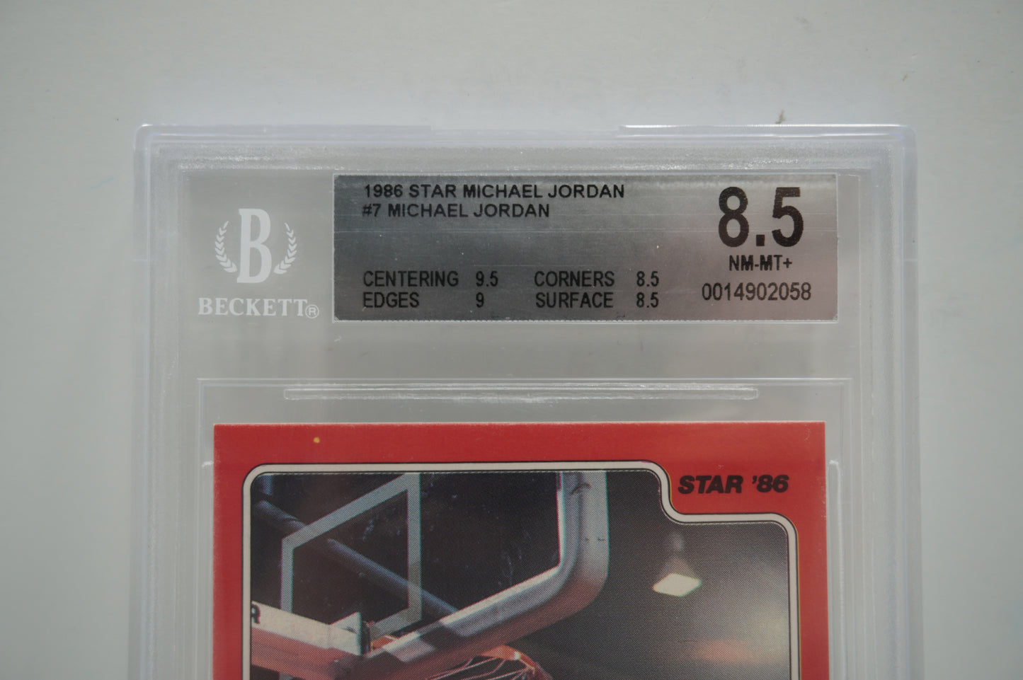 1985 Star Michael Jordan 7 BGS 8.5
