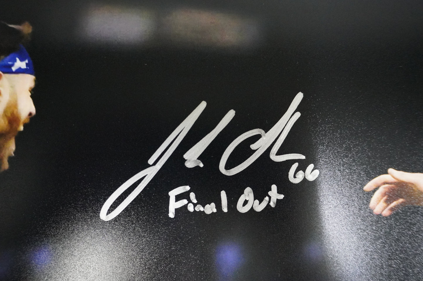 JOSH SBORZ TEXAS RANGERS SIGNED HORIZONTAL 16x20 PHOTO w/FinalOut INSC BAS