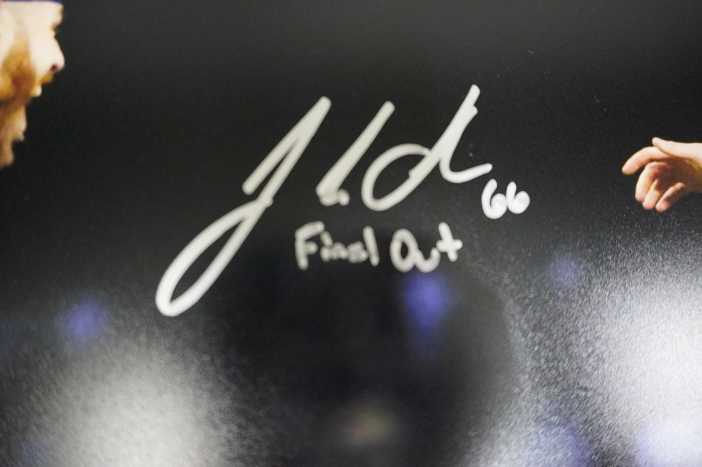 JOSH SBORZ TEXAS RANGERS SIGNED HORIZONTAL 16x20 PHOTO w/FinalOut INSC BAS