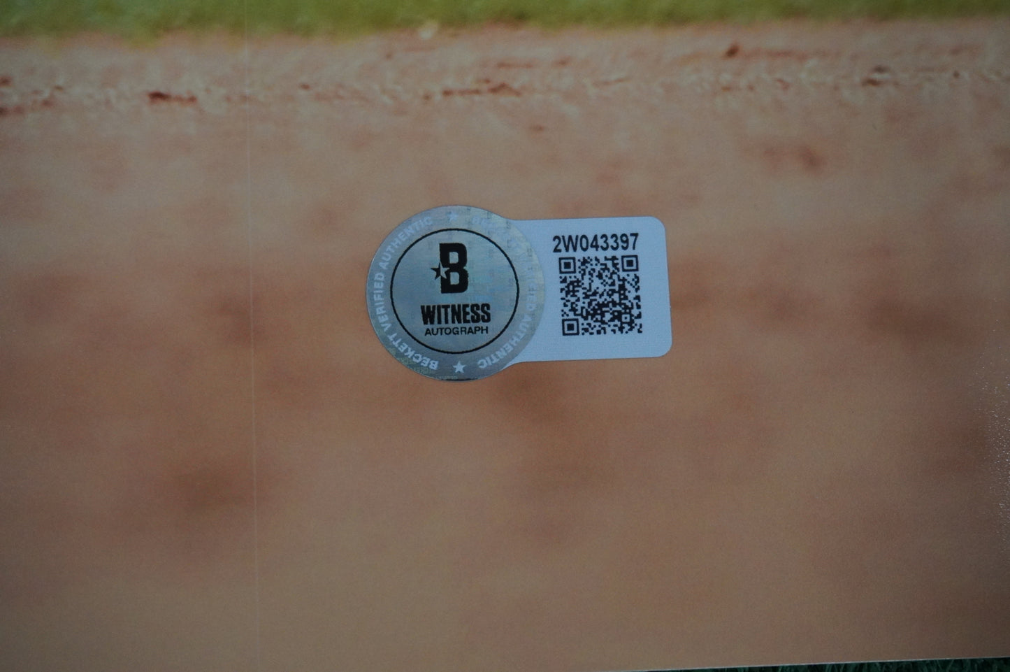 IAN KINSLER TEXAS RANGERS SIGNED 16x20 FIELDING PHOTO BAS COA