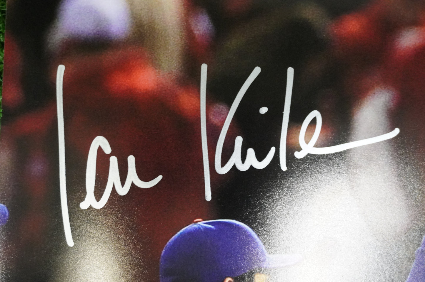 JOSH HAMILTON & MICHAEL YOUNG & IAN KINSLER TEXAS RANGERS SIGNED 16x20 BAS