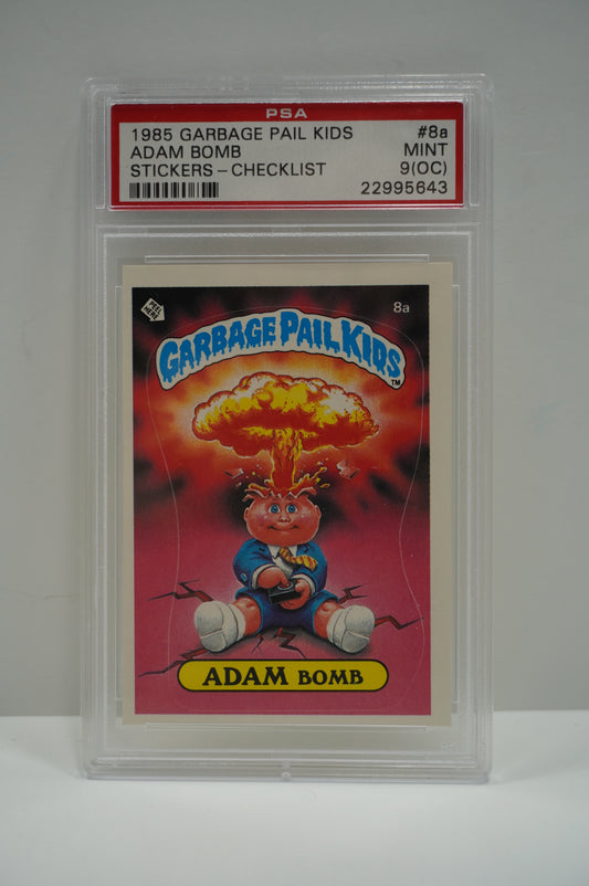 1985 Garbage Pail Kids Adam Bomb Sticker PSA 9 OC