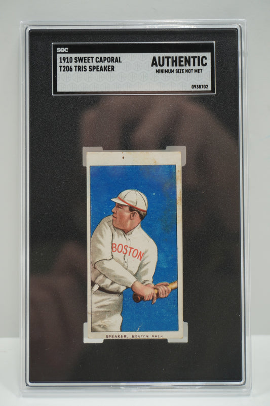 1910 Sweet Caporal Tris Speaker SGC Authentic