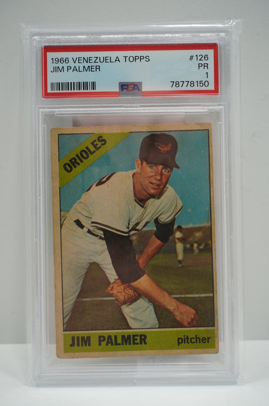 1966 Venezuela Topps Jim Palmer PSA 1