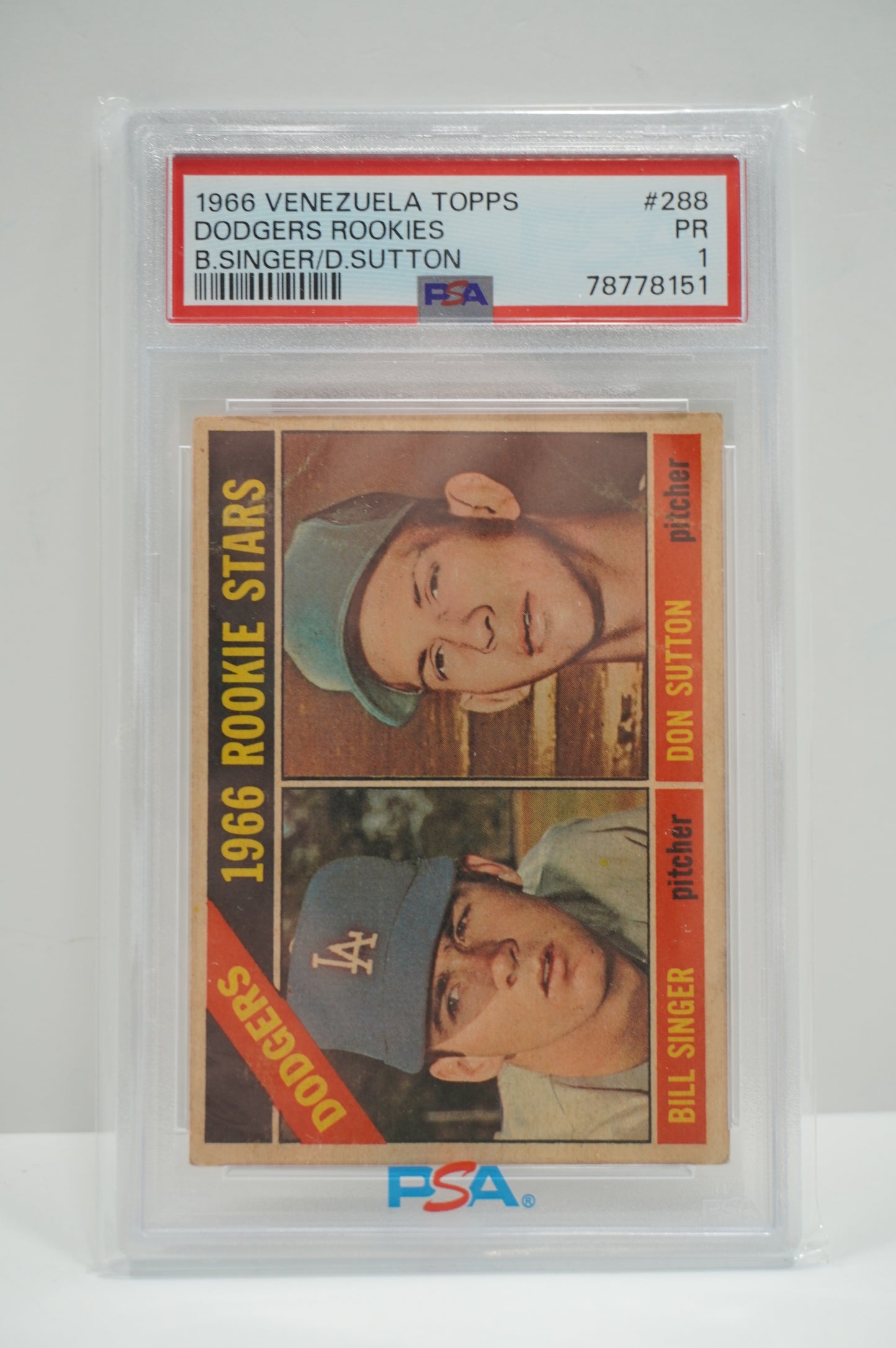 1966 Venezuela Dodgers Rookies PSA 1