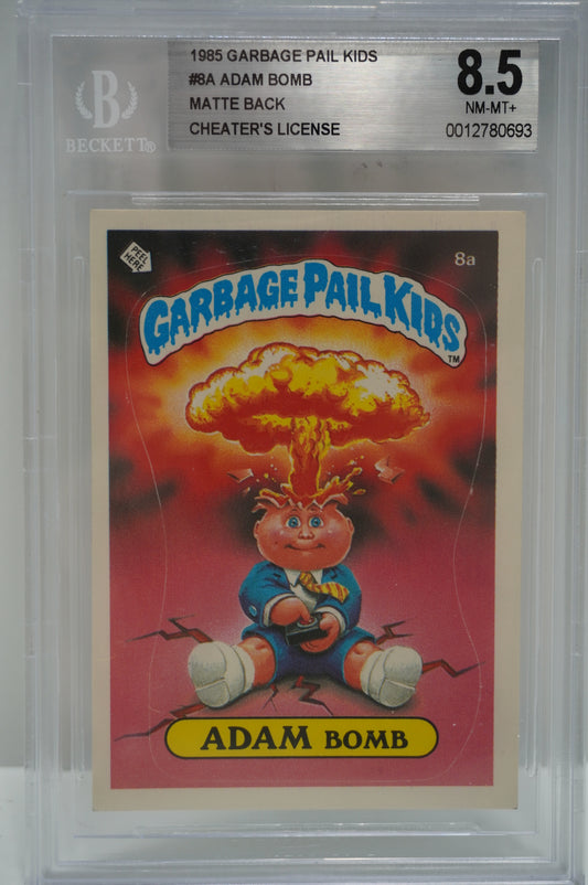 1985 Garbage Pail Kids Adam Bomb BGS 8.5