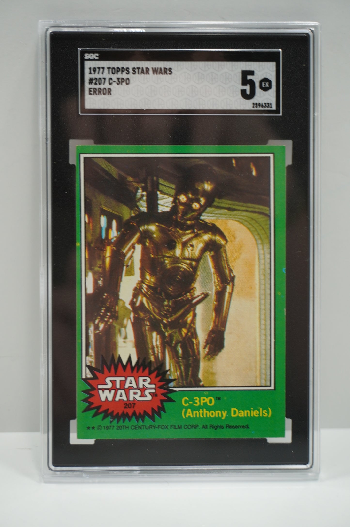 1977 Star Wars C3PO Gold Rod SGC 5