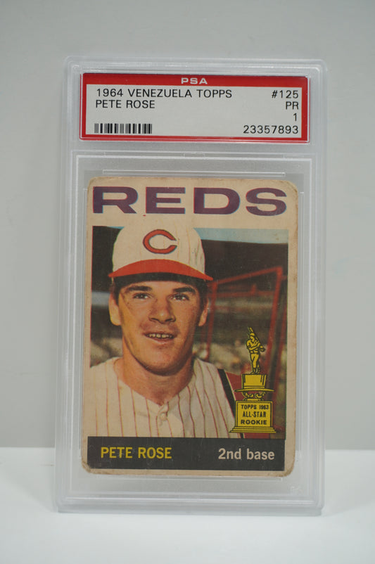 1964 Venezuela Topps Pete Rose PSa 1