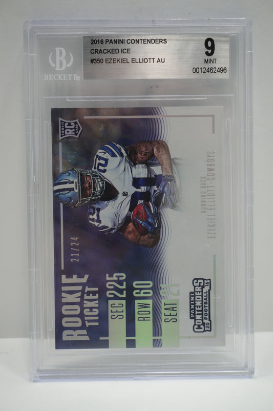 2016 Contenders Ezekiel Elliott Cracked Ice Not Signed