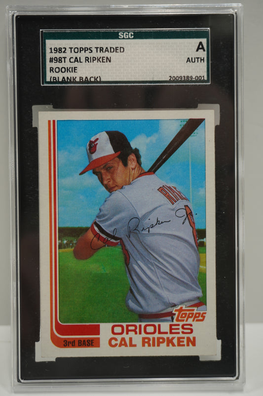 1982 Topps Traded Cal Ripken 98T SGC A