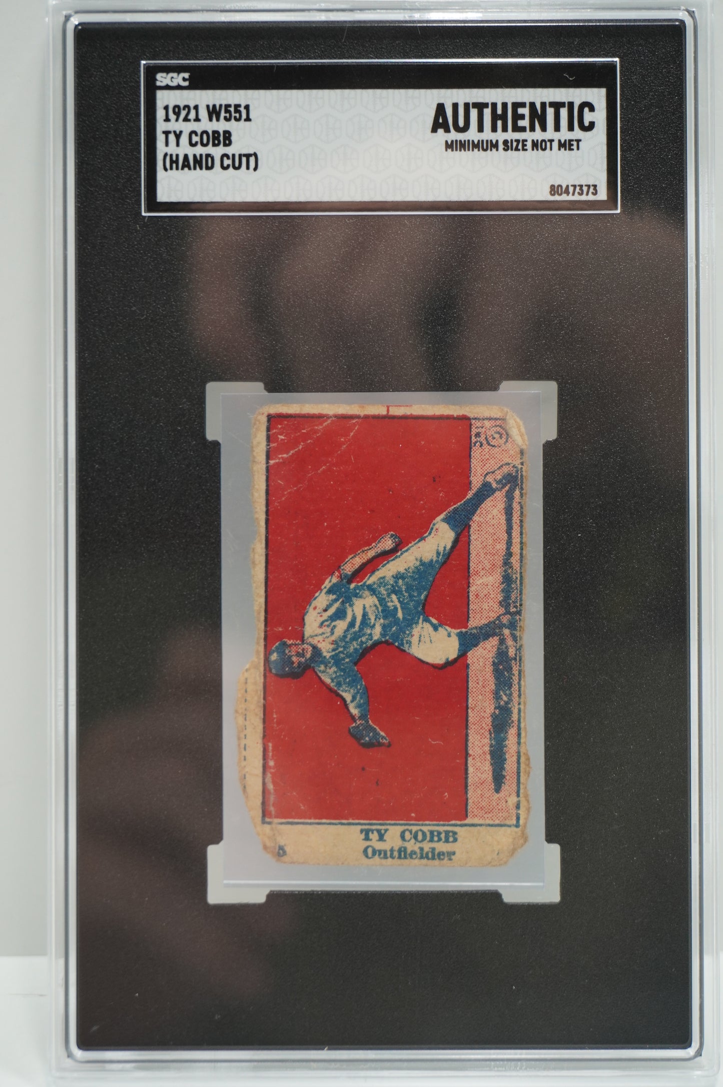 1921 W551 Ty Cobb SGC Authentic