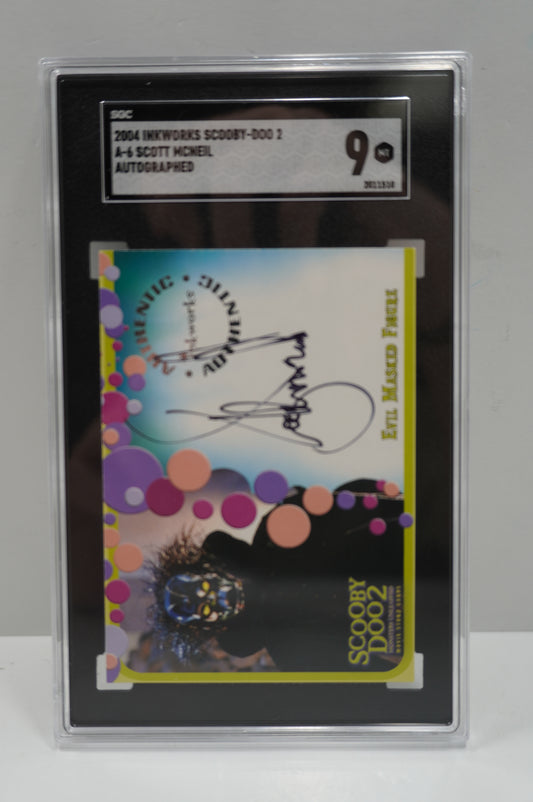 2004 Inkworks Scooby Do 2 Scott McNeil A-6 Auto SGC 9