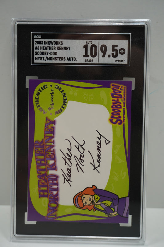 2003 Inkworks Scooby Doo Mysteries and Monsters Heather Kenney A6 Auto SGC 9.5