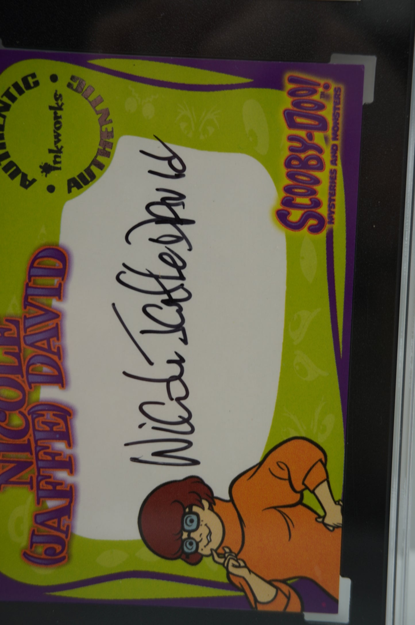 2003 Inkworks Scooby Doo Mysteries and Monsters Nicole David A5 Auto SGC 9.5 (Copy)
