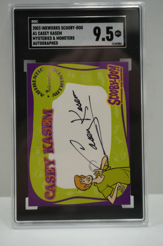 2003 Inkworks Scooby Doo Mysteries and Monsters Casey Kasey A1 Auto Sec 9.5